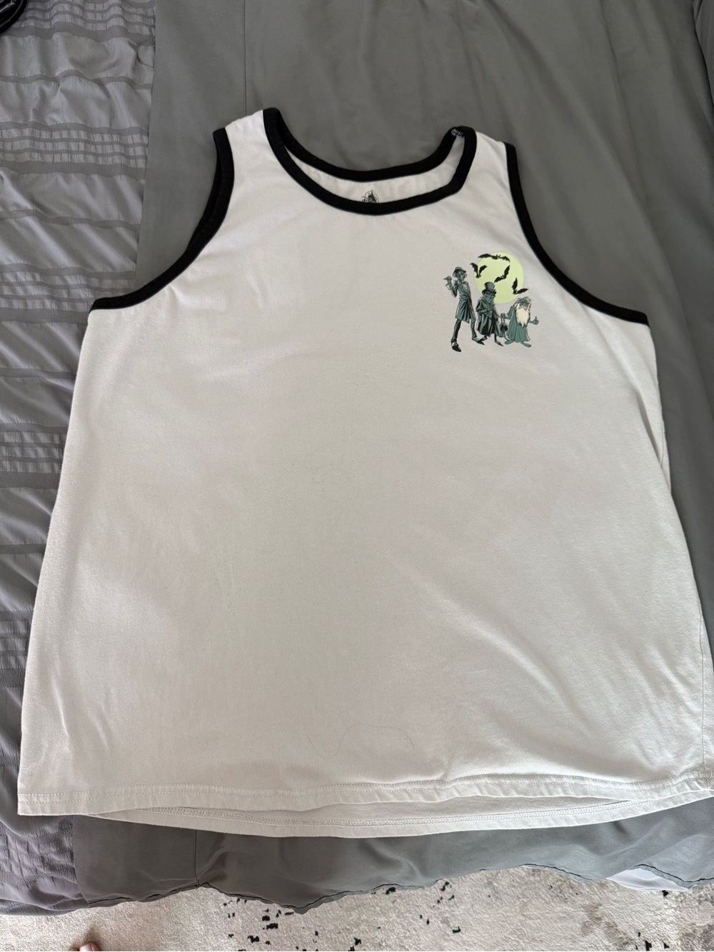 Disney Haunted Mansion Tank Top with Black Trim size XL